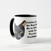 Politiek katten geen ratten zullen in Kantoor zijn Mok (Voorkant links)