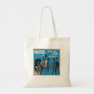 Politiek koel mensen canvas tas