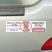 Politiek links Democratische Bewerken JAAR Bumpersticker (Op auto)