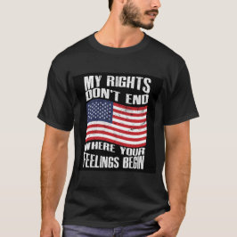Politiek mijn rechten t-shirt