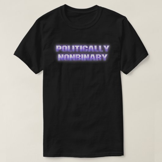 Politiek Nonbinary Nonpartisan 2 Onafhankelijk T-shirt (Design voorkant)