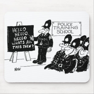 Politiek op een politieschoolmuis muismat