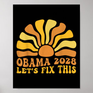 Politiek protest Obama Retro Patriottisch 2028 Poster