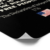 Politiek protest Onafhankelijkheidsverklaring Poster (Hoek)