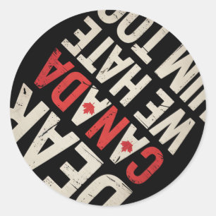 Politiek protest tegen Trump Ronde Sticker