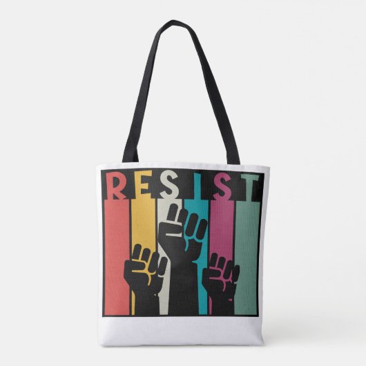 Politiek protest verzet zich tegen Tas (Achterkant)