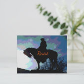 politiek 'RESIST' George Washington op paard Briefkaart (Staand voorkant)