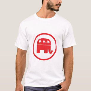 Politiek symbool van de Republikeinse Partij (olif T-shirt