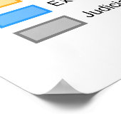 Politiek systeem van de Verenigde Staten Schema Poster (Hoek)