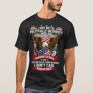 Politiek verkeerd Amerika zonder God T-shirt