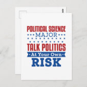 Politiek wetenschap belangrijk Talk Politiek eigen Briefkaart (Voorkant / Achterkant)