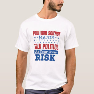 Politiek wetenschap belangrijk Talk Politiek eigen T-shirt
