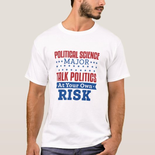 Politiek wetenschap belangrijk Talk Politiek eigen T-shirt (Voorkant)