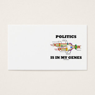 Politiek zit in mijn genen DNA-Humor Visitekaartje