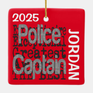 Politiekapitein Extraordinaire Keramisch Ornament