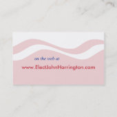 Politieke actie - Visitekaartje (Achterkant)