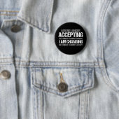 Politieke activist Inspirerend citaat over verande Ronde Button 5,7 Cm (In situ)
