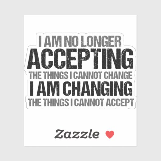 Politieke activist Inspirerend citaat over verande Sticker (Vel)