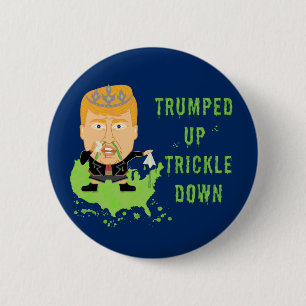 Politieke anti-trump 2020 wordt met een rimpel oml ronde button 5,7 cm