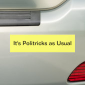 Politieke bumper sticker (Op auto)