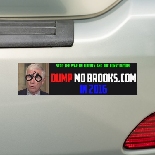 Politieke Bumpersticker die oproept tot de opheffi (Op auto)