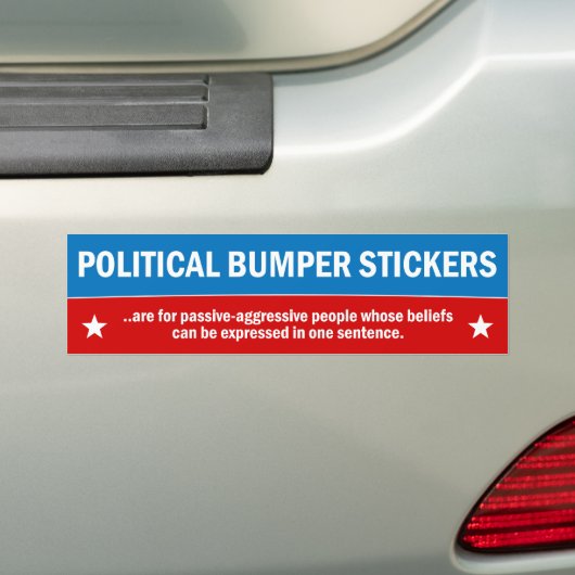 Politieke Bumperstickers (Op auto)
