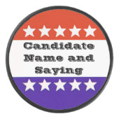 Politieke Button Hockey Puck (Voorkant)