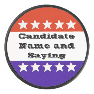 Politieke Button Hockey Puck