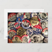 Politieke Buttonnen Briefkaart (Voorkant / Achterkant)