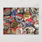 Politieke Buttonnen Briefkaart (Voorkant)