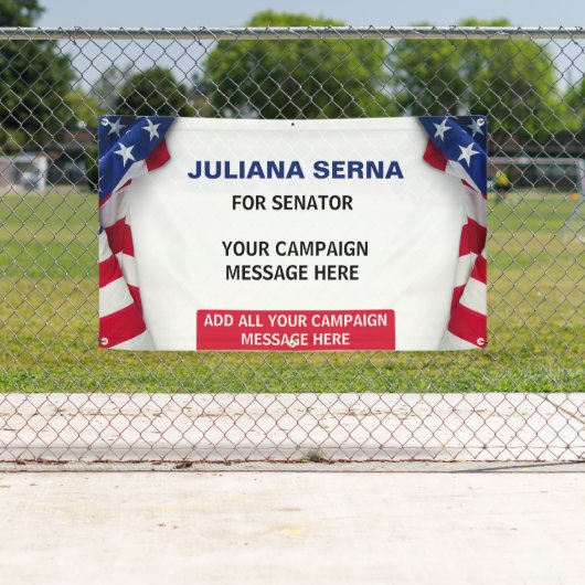  politieke campagne Amerikaanse vlag Spandoek (Insitu)