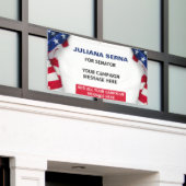 politieke campagne Amerikaanse vlag Spandoek (Buitenkant Gebouw)