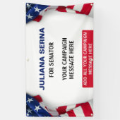  politieke campagne Amerikaanse vlag Spandoek (Verticaal)