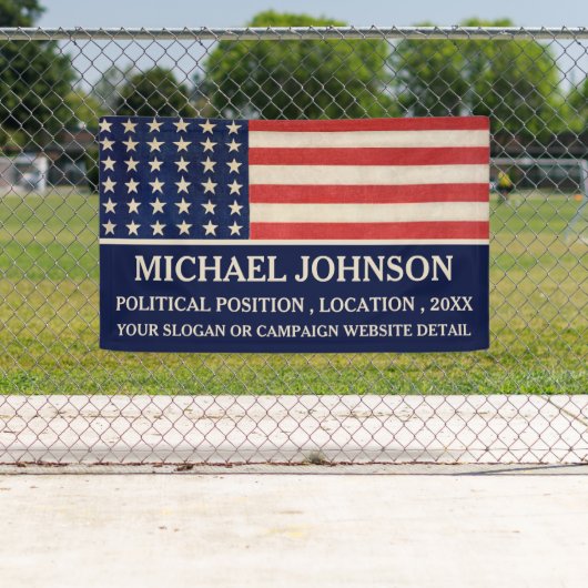  politieke campagne Amerikaanse vlag Spandoek (Insitu)