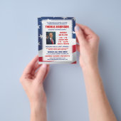 Politieke campagne Fundraising Dinner met foto Flyer (Hand)