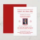 Politieke campagne Fundraising Invite met foto (Voorkant / Achterkant)