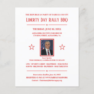 Politieke campagne Fundraising Invite met foto