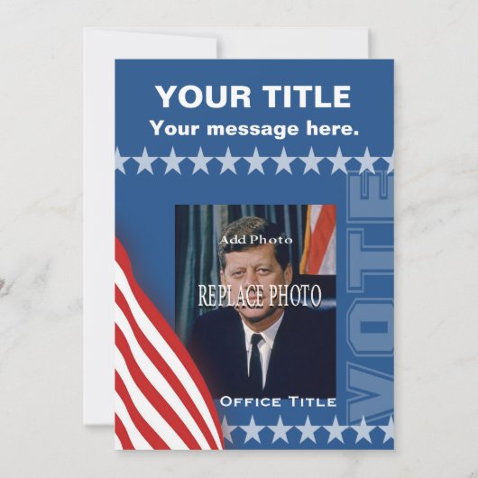 Politieke campagne kaart (Achterkant)