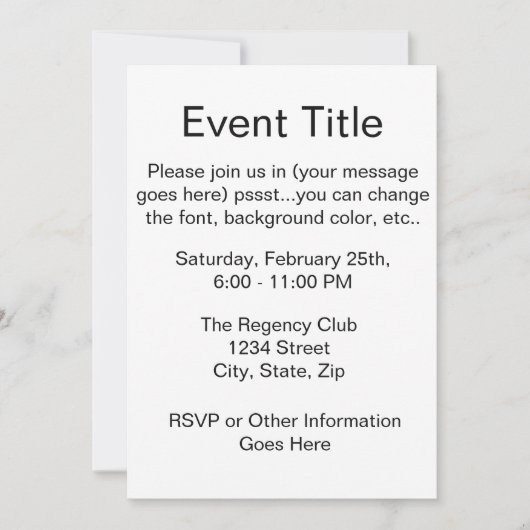 Politieke campagne kaart (Voorkant)