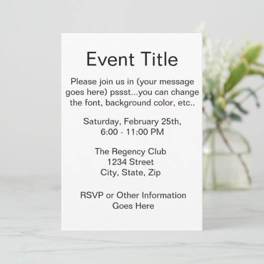 Politieke campagne kaart (Staand voorkant)