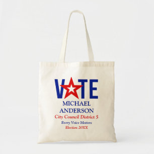Politieke Campagne Kandidaat Supporter Tote Bag