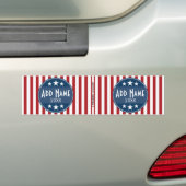 Politieke campagne - patriottische sterren en stri bumpersticker (Op auto)