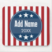 Politieke campagne - patriottische sterren en stri muismat (Voorkant)