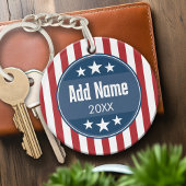 Politieke campagne - patriottische sterren en stri sleutelhanger