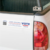 Politieke Campagne QR Code  Bumpersticker (Op Truck)