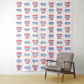 Politieke Campagne | Step and Repeat Achtergrond Wandkleed (In situ)
