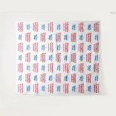 Politieke Campagne | Step and Repeat Achtergrond Wandkleed (Voorkant (horizontaal))