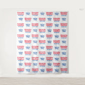 Politieke Campagne | Step and Repeat Achtergrond Wandkleed (Voorkant)