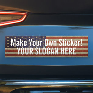 Politieke campagne - sterren en strepen bumpersticker