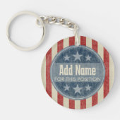 Politieke campagne -  sterren en strepen sleutelhanger (Voorkant)